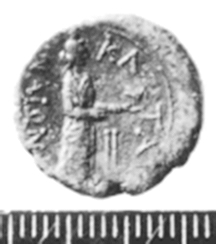 coin from Catania with inscribed Greek